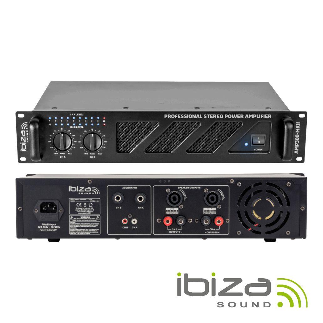 (imagem para) Amplificador Áudio 19" 2x240W IBIZA